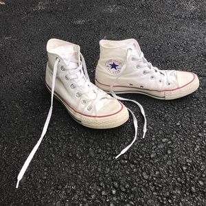 Converse White High-Top Sneakers